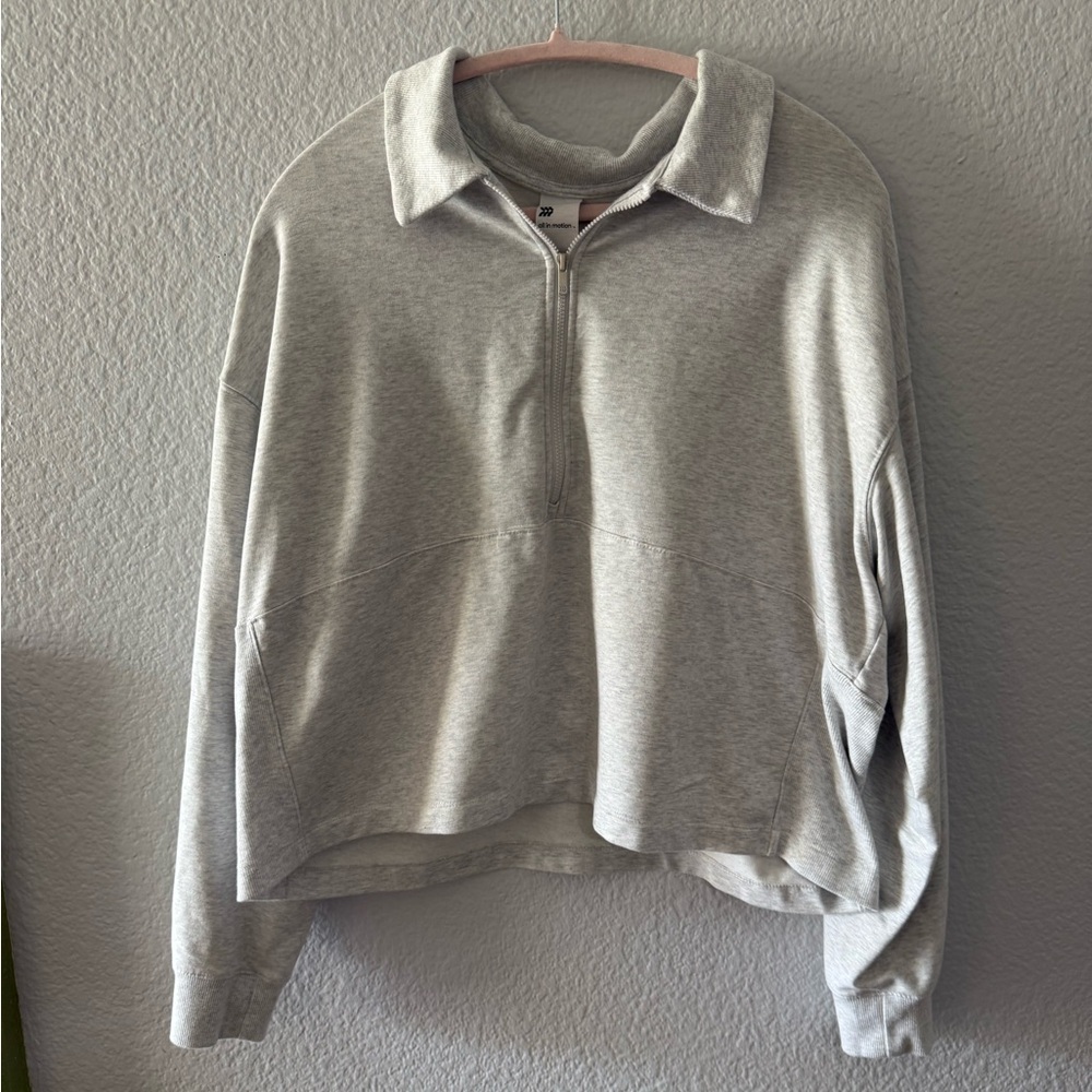 All in Motion Light Gray Zip-Up Jacket